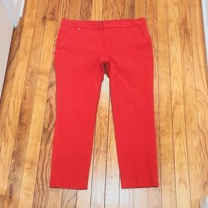 LAUREN RALPH LAUREN ▪︎ Women's Cropped Trousers, Orangy Red, Size 12